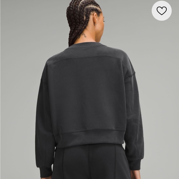 Lululemon Softstreme Perfectly Oversized Cropped Crew in blue size 2 - Picture 5 of 7